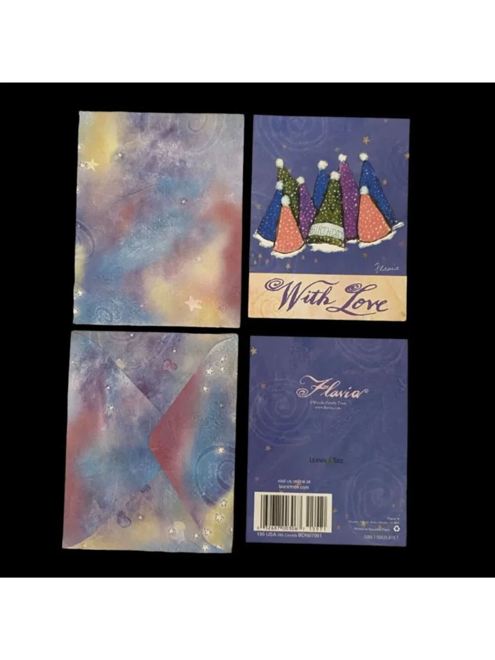 Variety Pack Unused Birthday & Love VTG Leanin' Tree Notecards/Envelopes NLA